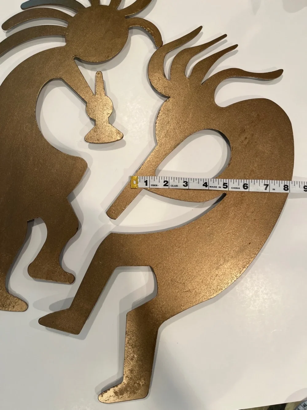 Kokopell 20”x8” Vintage Metal Wall Art Set - Antique Brass Finish 2 pc